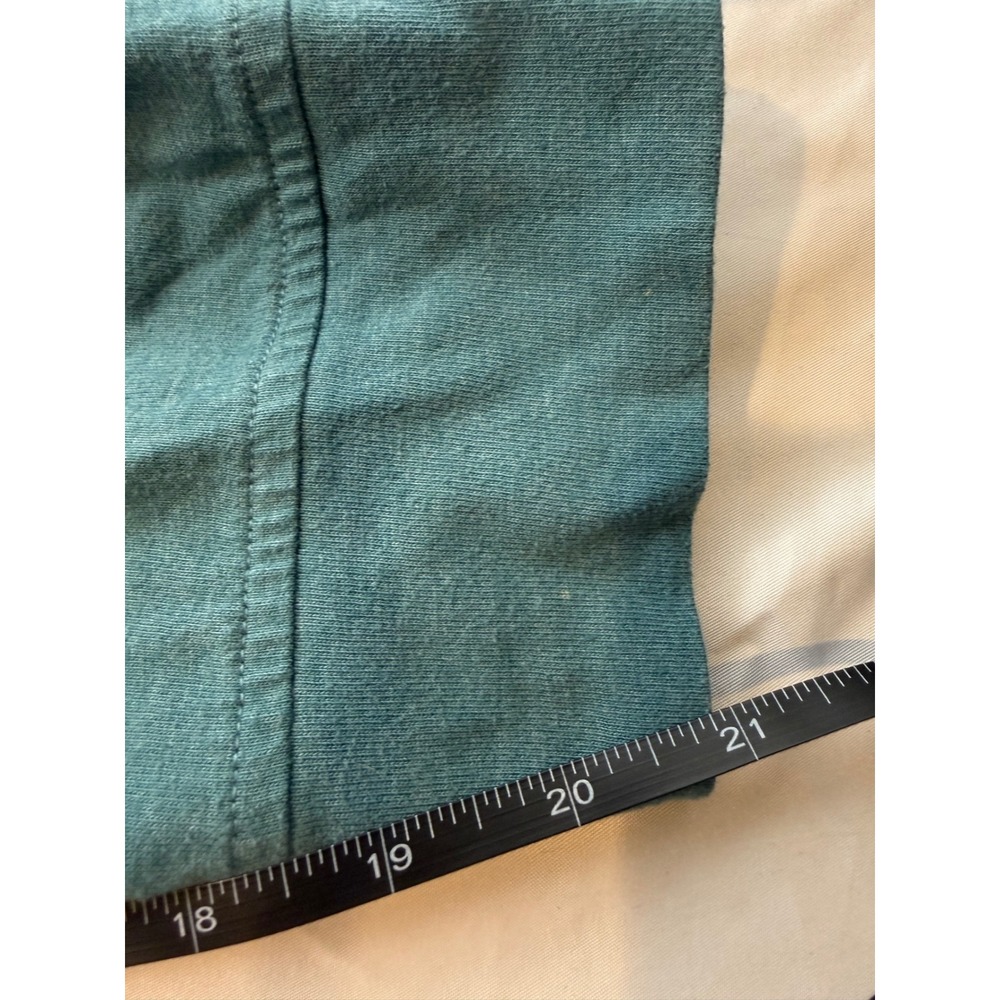 Croft & Barrow Mens 3XLT Extra Soft Henley Shirt Teal Blue Long Sleeve Tall - Picture 5 of 9